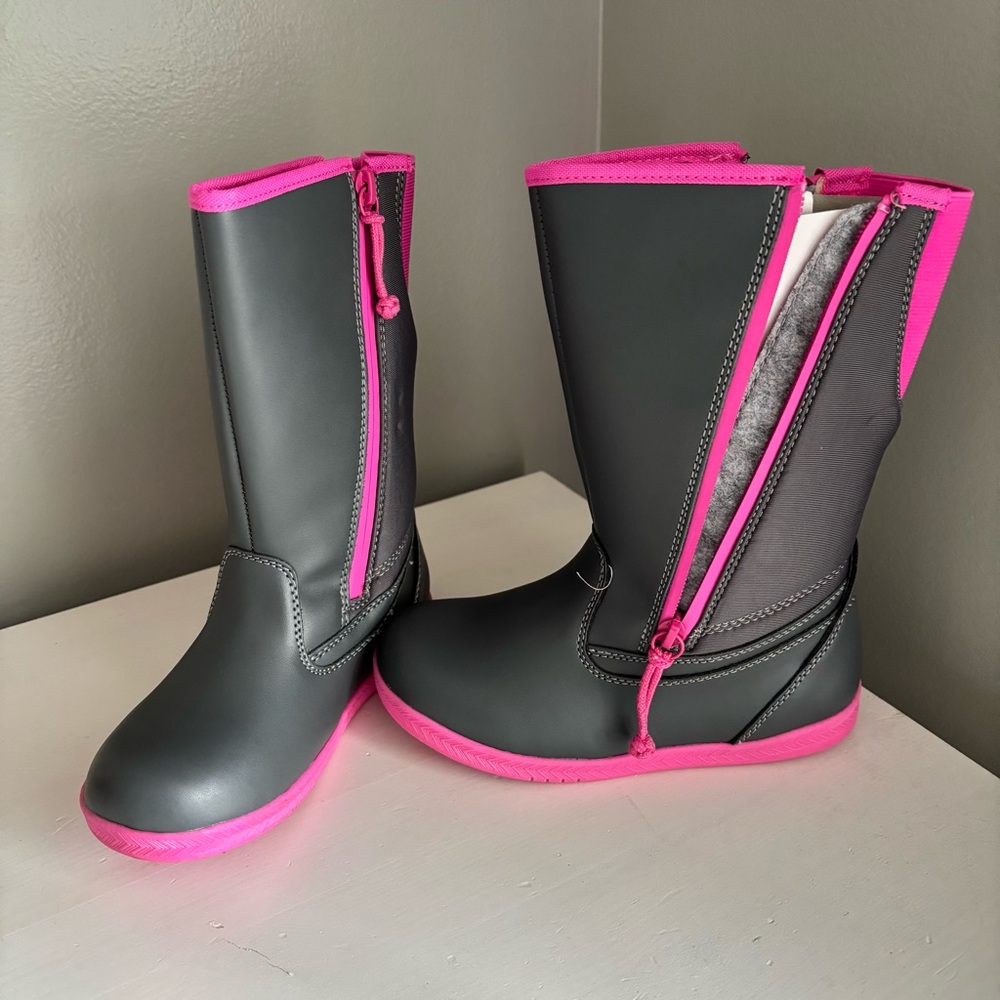 BILLY Footwear rain boots - gray/fuchsia